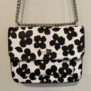 kate spade remi graphic blooms flap chain crossbody